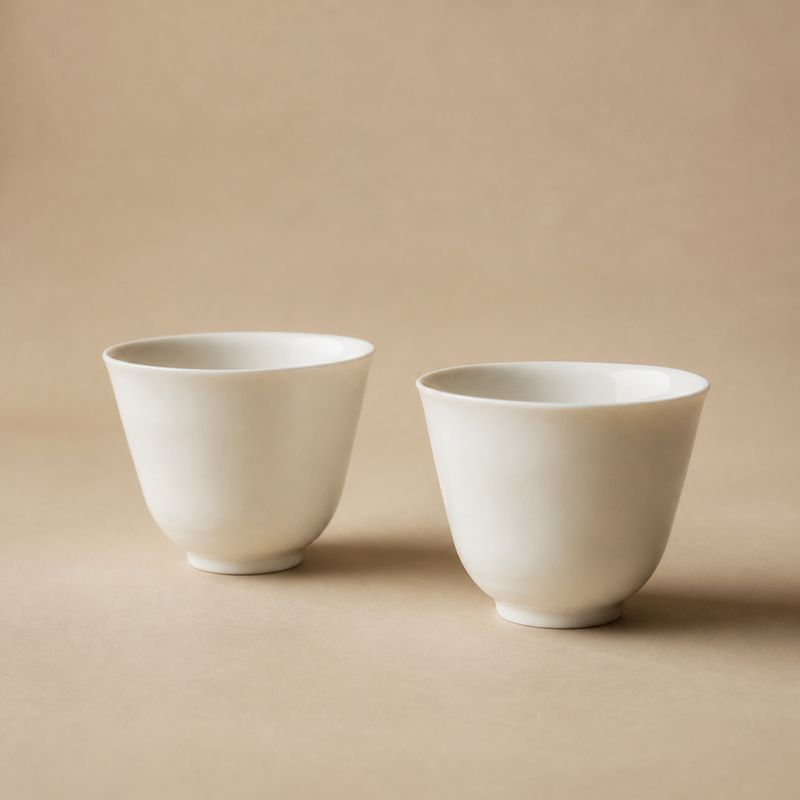 德化白瓷 薄胎品杯
