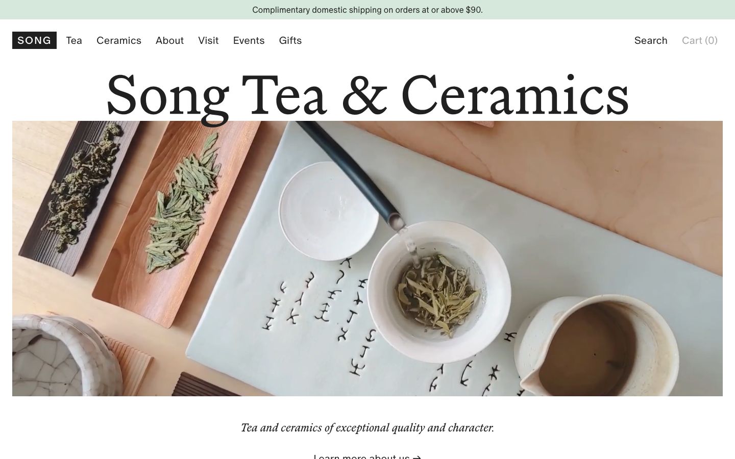 Song Tea 官网首页